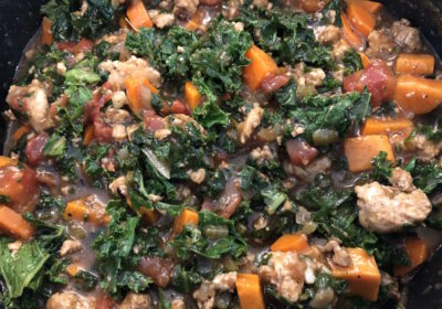 Sweet Potato, Kale and Turkey Chili 