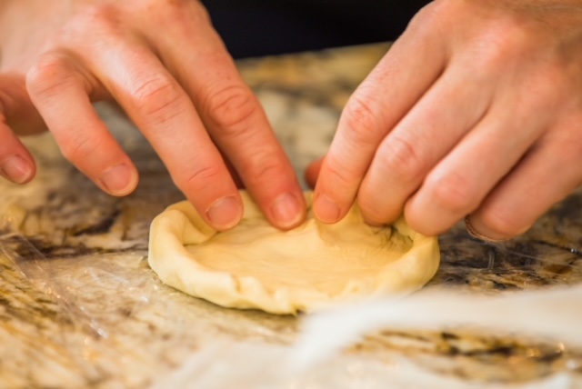 Chris preparing food